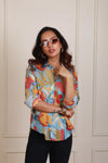 Zaria blue shirt